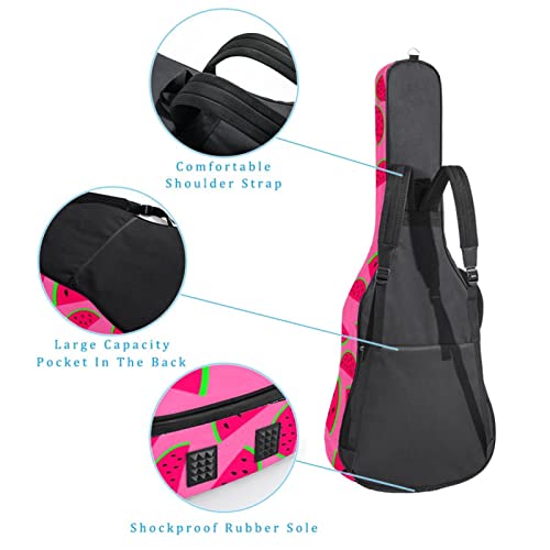 Housse de transport étanche pour guitare avec bandoulière réglable Motif cœurs roses, Multicolore 05, 42.9×16.9×4.7 in… - Les Beatles, Paul McCartney, John Lennon, RIngo Starr, George Harrison Housse de transport étanche pour guitare avec bandoulière réglable Motif cœurs roses, Multicolore 05, 42.9x16.9x4.7 in… – Image 4
