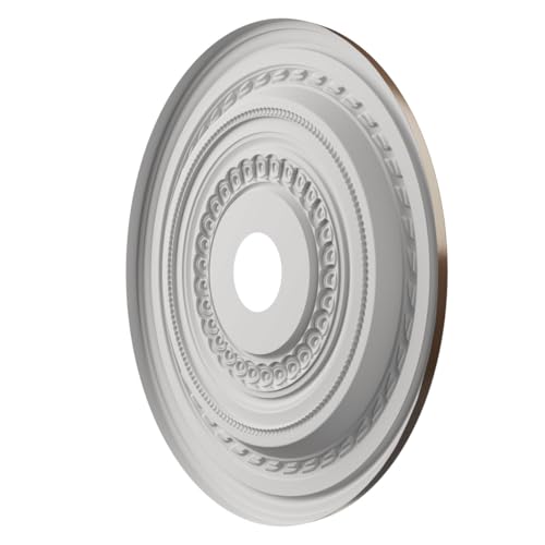 Image of 22 inchOD x 3 1 /2 inchID x 1 inchP Cole Thermoformed PVC Ceiling Medallion (Fits Canopies up to 6 inch), Metallic Copper