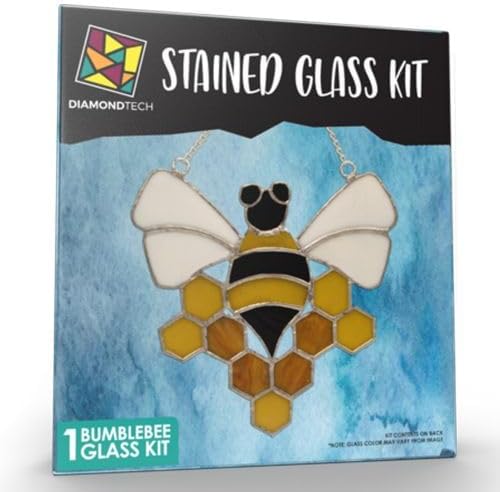 Bumblebee Pre-Cut Stained Glass Kit-Make Your own Beautiful Glass Project.