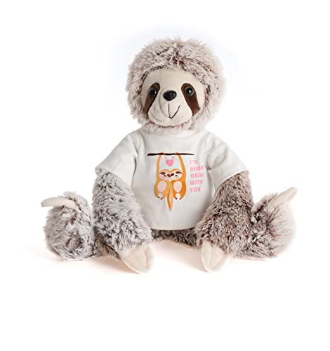 Sloth Stuffed Animal - Kids Stuffed Sloth Plush Toy Birthday Gifts With Removable 'I'll Always Hang With You' T-Shirt & Birth Certificate, Cute Stuffed Animal Sloth Gifts For Girls & Boys (20 Inches) #TOP5