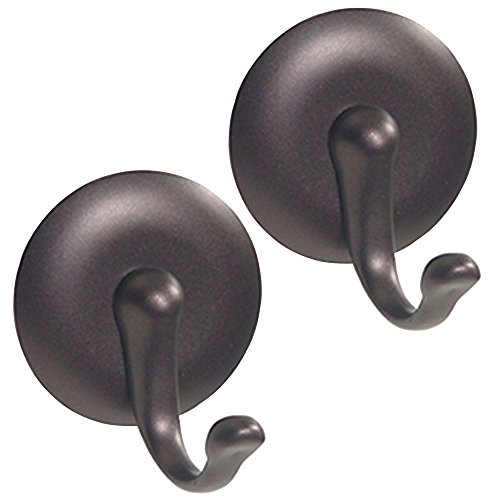 iDesign York BPA-Free Plastic AFFIXX Self-Adhesive Storage Hooks - 2.3
