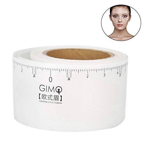 Eyebrow Ruler, 100Pcs Disposable Adhesive Eyebrows Sticker for microblading supplies Makeup Tool