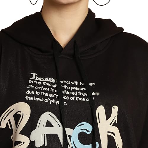 Image of Mack Jonney Printed Hooded Cotton Fleece Sweatshirt for Women-MACK32482