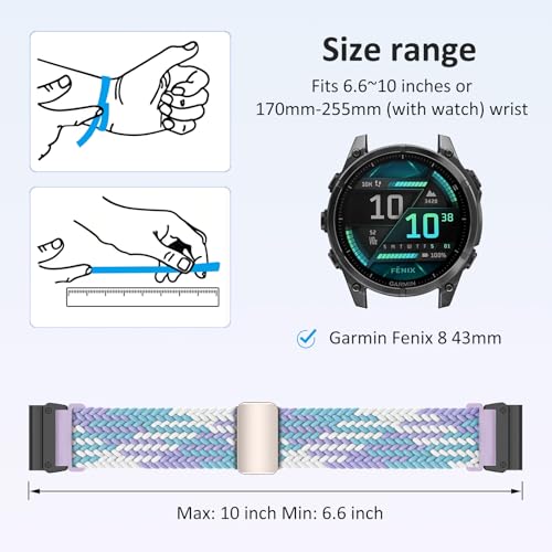 Correa trenzada 20mm para reloj Garmin Fenix 8 y otros miniatura 4
