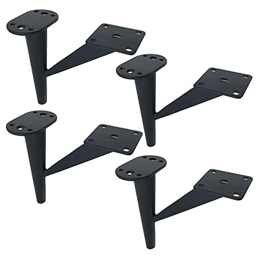 Loxzjyg Möbler ben, metall soffa ben, uppsättning av 4 möbler ben, svart soffbord ben, skåp fötter, dubbla stöd möbler fötter, moderna soffa ben, säng fötter, extra ben, höjd 15cm