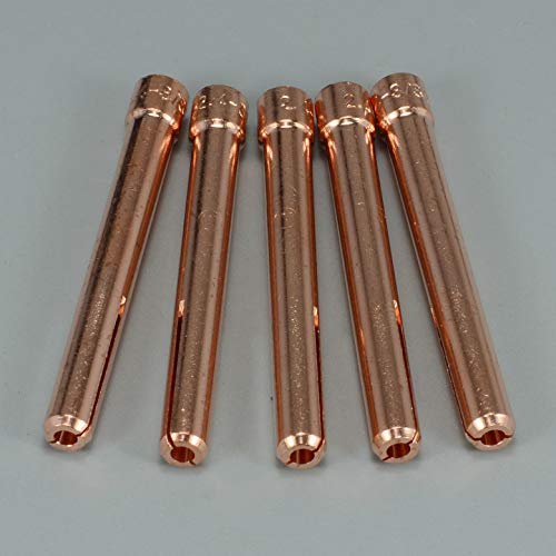 Image of RIVERWELD TIG Welding Collets 10N24 3 /32 inch & 2.4mm Orifice 10pcs | for QQ300 PTA DB SR WP 17 18 26 TIG Welding Torch