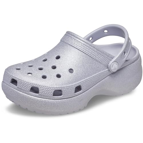 Image of Crocs Women's Classic Platform Glitter Clog