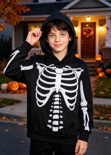 Image of TUONROAD Boys Hoodies 3D Graphic Sweatshirt Lightweight Pullover 6-16T cool