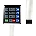 Xiaoyztan 16-Key Matrix Membrane Switch, 4 x 4 Universal Array Keypad with 8 Pin 2.54mm Pitch Female Connector, Pack of 2 Pcs