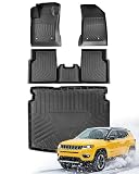 All Weather Floor Mats & Cargo Liner for Jeep Compass 2017-2025 (2017 New Body Only),Custom Fit Full...