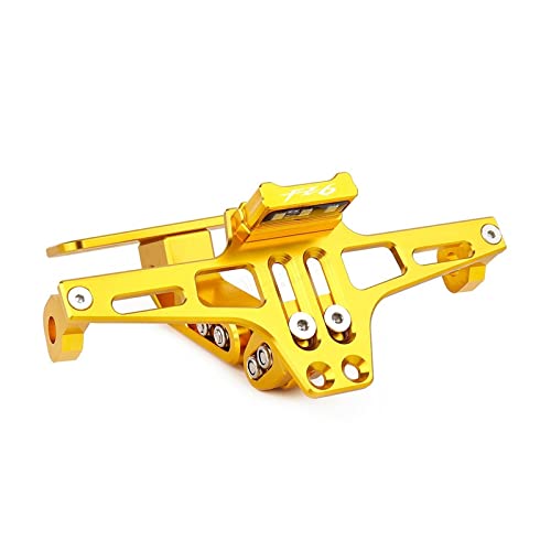 Support de Plaque Moto FZ6 Réglable CNC avec Lumière LED Étanche