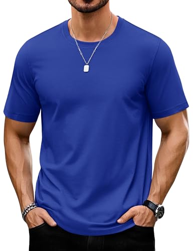 TACVASEN Men's T-Shirts Short Sleeve UPF50+ Mositure Wicking Shirts Lightweight Cooling Crew Neck Tshirt