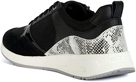 GEOX Dames Bulmya Sneakers met zijrits Wit/Licht Roze