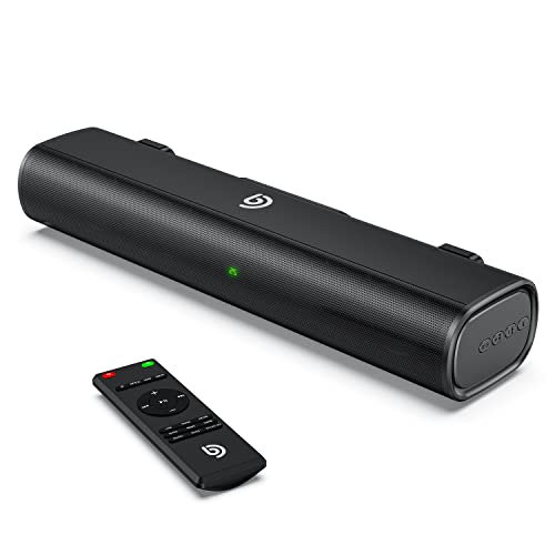 Design portatile: la lunghezza di 16 pollici garantisce che possa essere posizionato quasi ovunque. Questa soundbar pesa solo 2 libbre, il design compatto è facile da trasportare, adatto anche per TV, laptop, ecc.