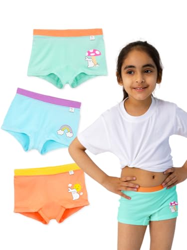 Image of superbottoms Girl Boyshorts | Supersoft Underwear for Girls | 3X Softer Underwear for Kids | Premium Panties for Girls | Super Stretchy, Breathable, Gentle Elastics, No Scratchy Tags, AZO-Free Dyes