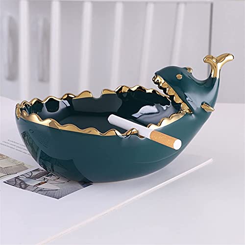 Cendrier en céramique avec couvercle, objet d'art de table - 6