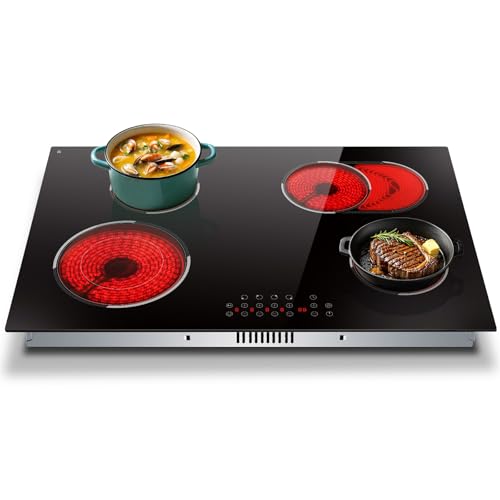 Traenvir 30 Inch 4 Burner Electric Cooktop