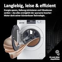 Haier Frontlader Waschmaschine 9kg I I-PRO SERIE 1 HW90-BP14929BU1 I Mit A-20% Effizienz, 1.400 U/Min. & sparsamem Inverter-Motor I Per App steuerbar I Mengenautomatik & Refresh-Programm – Ansicht 5