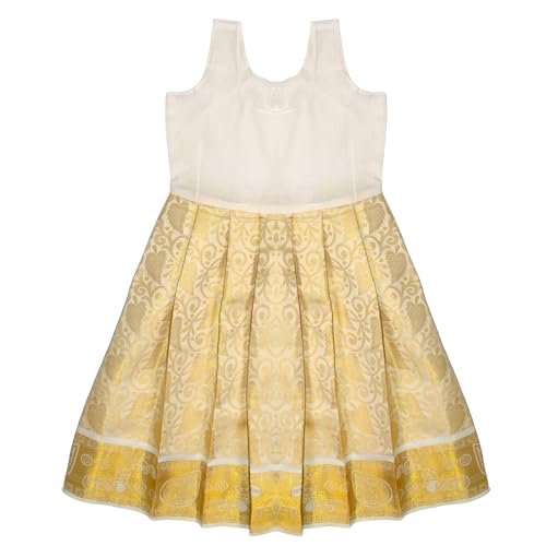 Image of Chandrakala Lehanga Pattu Pavadai For Girls Kids South Indian Dress, (KL115-P)