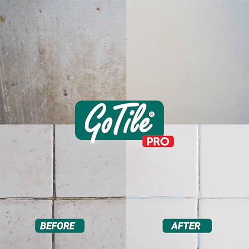 Image of Bathroom Deep Cleaning Combo | A-Zi Clean 50ml & GoTile Pro 500ml | A-Zi Cleans Taps, Bathtubs, Sinks & Shower | Gotile Removes Hard Water Stains, Limescale, Cement, Grease & Grime | Restores Shine