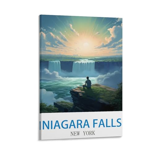 Peintures sur toile de Niagara Falls pour un salon évasion vintage