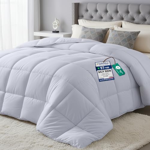 Utopia Bedding Edredón nórdico 135x200 cm, Edredón para Todas Las Estaciones para Cama 80 con 280 gr/m² Filamento de Poliéster en 100% Microfibra (Blanco)