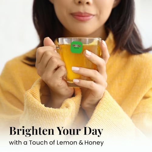 Image of Twinings Green Tea Lemon & Honey, 25 Tea Bags| Pack of 1| Perfectly Balanced & Refreshing Taste| Sweet Honey & Zesty Lemon| Low Calorie| Handpicked Green Tea Leaves| Enjoy a Hot Cup of Tea