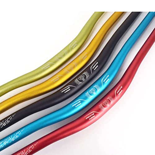 QHYRZE Mountain Bike Handlebars 31.8mm*720mm/780mm MTB Handlebar Aluminum Alloy Extra Long Riser Bar Rise 25mm(Blue,780mm)