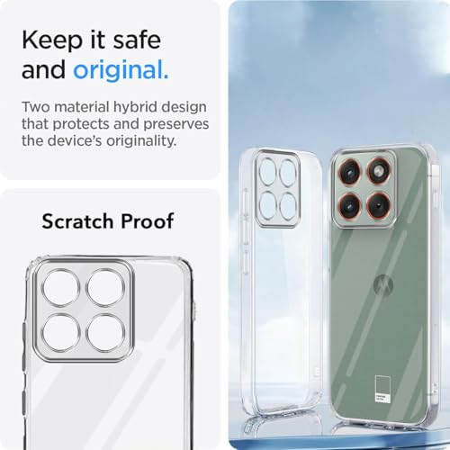 Image of Jkobi Silicone Back Cover Case for Motorola Moto Edge 70 (Clear Shockproof Case with Camera Protection | Soft and Flexible | Transparent)