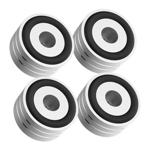 HEALEEP 4pcs Non-Skid Speaker Feet Pads with - Rubber for Amplifier Speaker Isolation Reduction Feet