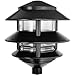 RAB Lighting LL322B Incandescent 3 Tier Lawn Light, A-19 Type, 75W Power, 1220 Lumens, 120VAC, Black (Pack of 2)
