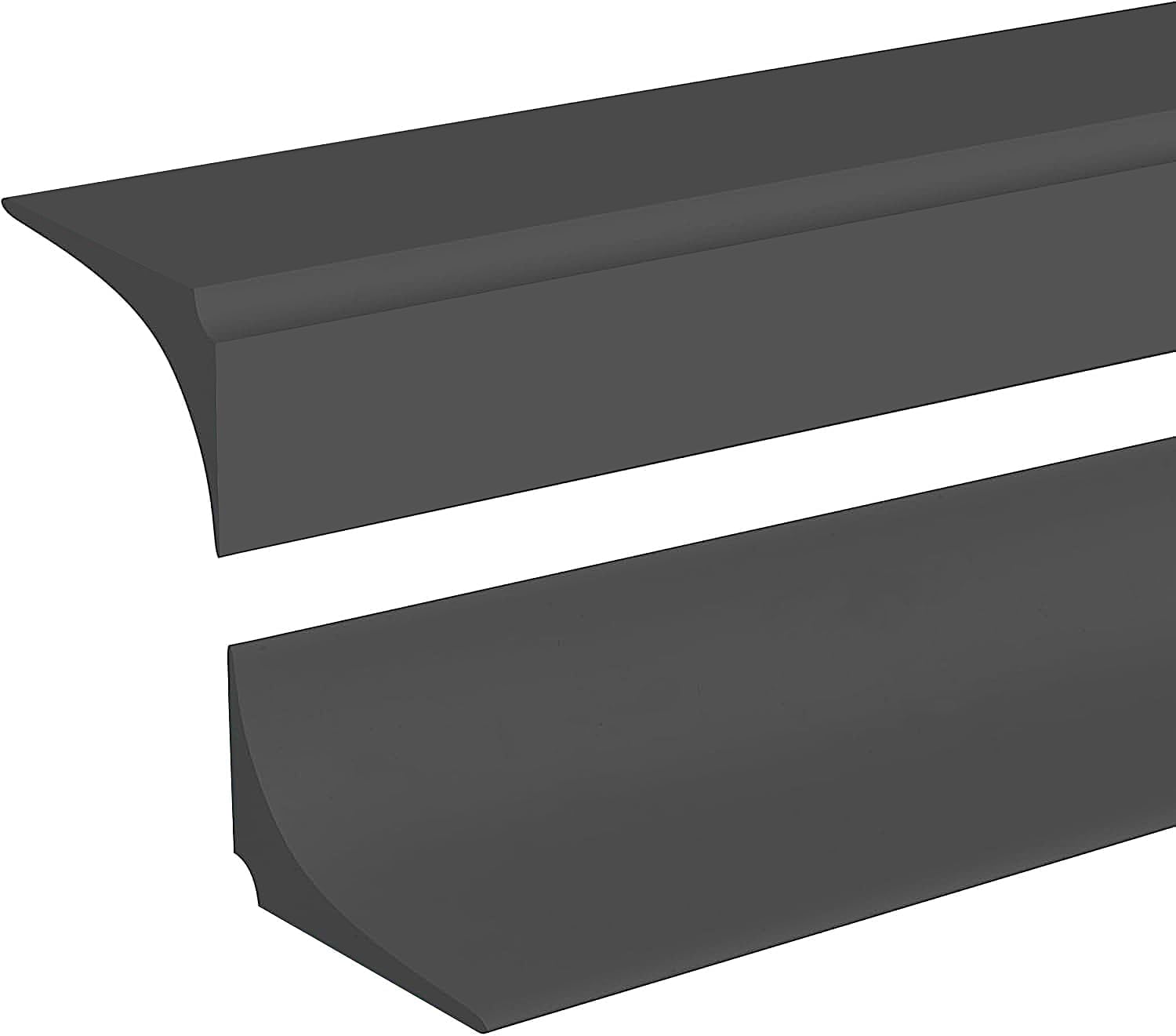 Zayejod 3 Meters Black Silicone Shower Threshold for Wet Room Bathroom Floor,Shower Tray Sealing Strip,Bath Edging Seal Caulk Trim,Water Barrier Retaining Strip for Sink,Bathtub(No Adhesive Backing) — image 1