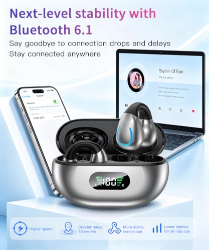 Boytond Ultra Open Ear Earbuds,Clip On Headphones Comfort for All Day Wear - image 6