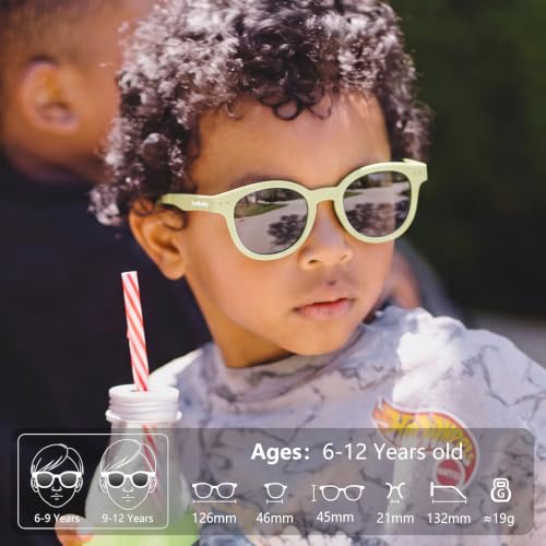 Image of Toddler Kids Sunglasses for Boys Girls Age 2-12 Polarized UV400 with Strap