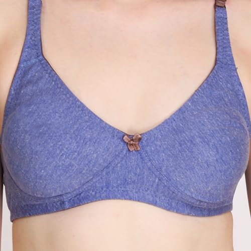 Image of Women Melange Fabric Everyday Non Padded Bra for Women