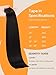 DOORES Human Hair Extensions, Jet Black 20 Inch 50g 20pcs, Tape in Hair Extensions Skin Weft Seamless Tape in Real Remy Straight Hair for Women