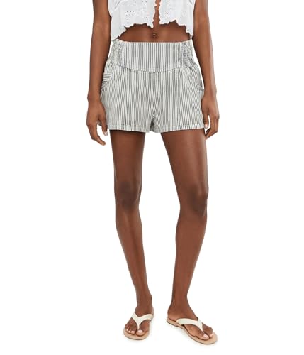 Free People Womens Luna Railroad Shorts Horizon Stripe Size: Small Inseam: 29
