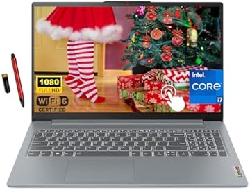 IdeaPad Slim 3i 15.6" FHD Touchscreen Laptop, 13th Gen Intel 10-Core i7-1355U, 16GB LPDDR5 RAM, 1TB SSD, Intel Iris Xe Graphics, Backlit Keyboard, Wi-Fi 6, Win 11, Artic Grey, EAT 16GB USB Pen