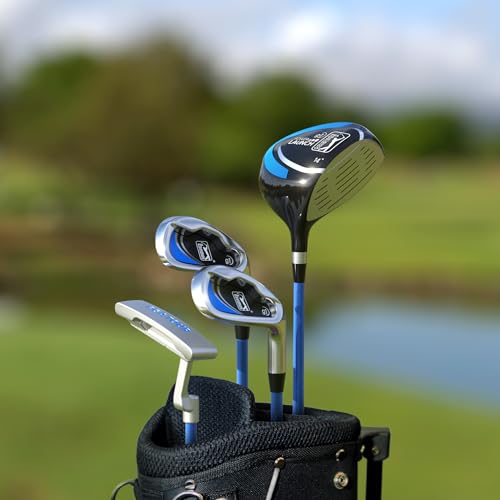 image for Golfgen PGA Tour GS1 Series Junior 7-Piece Golf Club Set, L, Blue, Rig