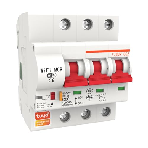 Disjoncteur 3P 16A à 125A interrupteur automatique triphasé contre surcharge