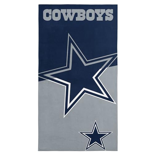Image of Northwest NFL Dallas Cowboys Microfiber Beach Towel, 30 x 60 Inches - Quick Dry, Sand Resistant, Lightweight, Highly Absorbent, Incisor Design