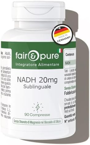 Fair & Pure® - NADH 20mg Sublinguale - Vegan - 90 Compresse