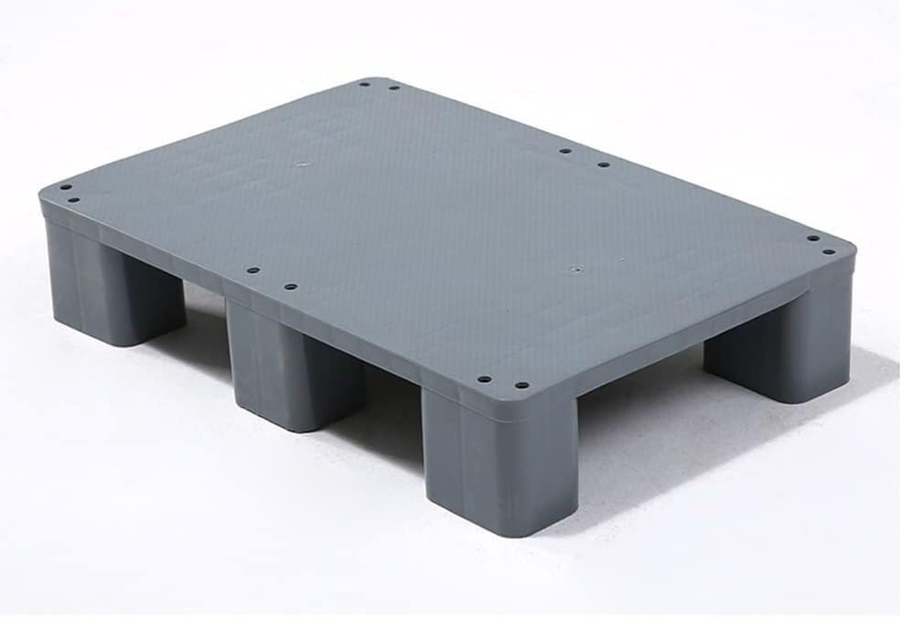 Strapazierfähige schwarze Kunststoff-Lastpalette (50 x 40 x 12 cm) – Aufbewahrungsplattform für Lager- und Garagenregale – effiziente Schwerlastlösungen – 1 Stück