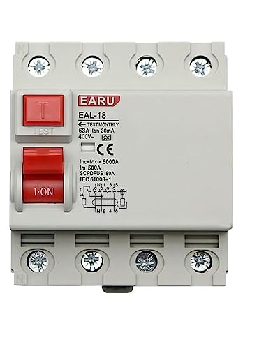 RCD ELCB 4P 32A interrupteur de sécurité pour sécuriser votre atelier et maison