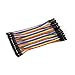 SHILLEHTEK 120pcs 10cm Multicolored Jumper Wire 40pin Male to Female, 40pin Male to Male, 40pin Female to Female Breadboard Compatible Jumper Wires for Arduino and Raspberry Pi Projects