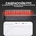 Imagen de Peine eléctrico alisador de barba multifuncional para hombre con 3 ajustes de temperatura