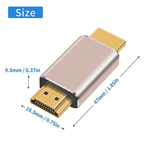 Adaptateur HDMI vers HDMI 48 Gbps fluidité totale 8K - 3