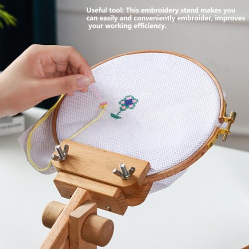 Support de broderie de table réglable pour fixer votre tambour et réussir tous vos points