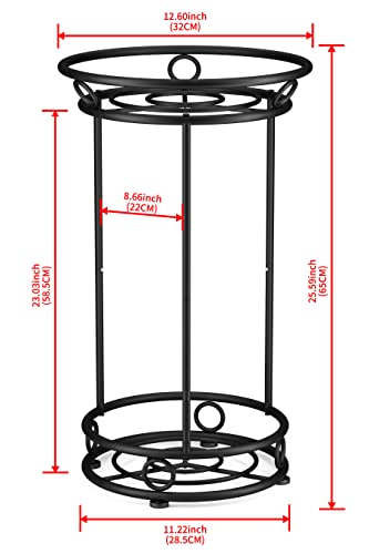 YIUKEA Plant Stand Indoor Outdoor - Metal Planter Holder Shelf Tall Tiered Flower Pot Display Organizer Rack for Garden, Patio, Living Room, Bathroom, Office (Black) - Thumbnail 7