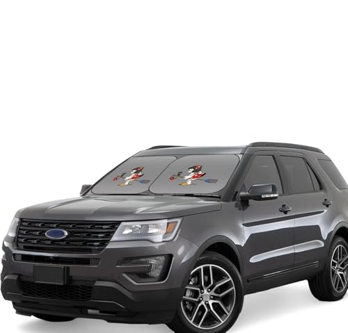 ザボードビルデュオ (5) 車用サンシェード サンバイザー 日よけ 紫外線対策 カーサンシェード 四季兼用 車用品 折畳み 便利 遮光 断熱 吸盤4個付